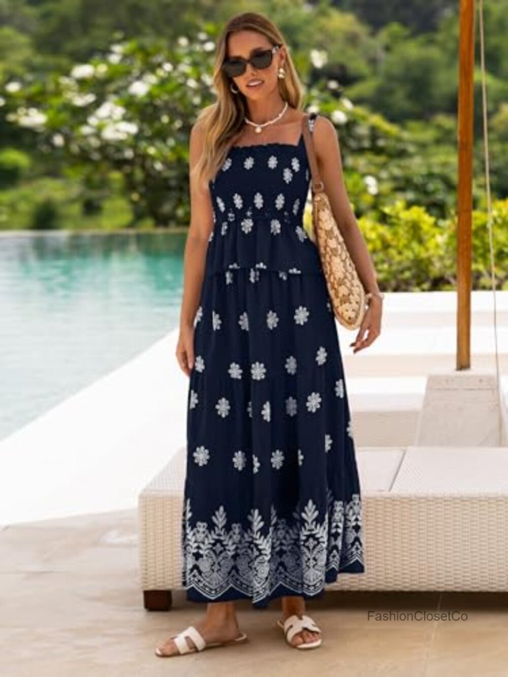 Boho Floral 2-Piece Skirt Set with Pockets - Picture 3 of 6